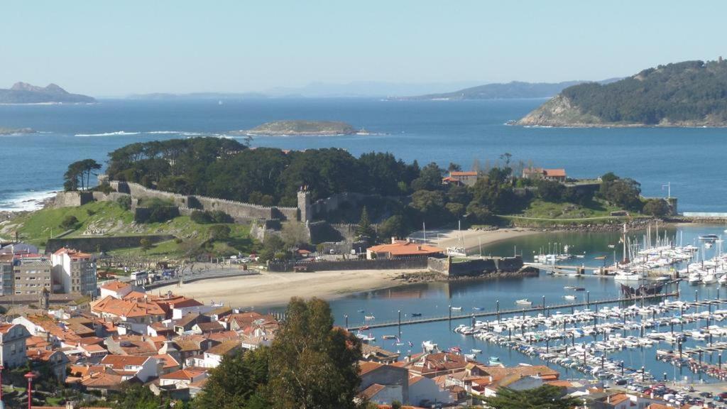 Estudio Impresionantes Vistas Con Terraza Y Piscina Baiona Εξωτερικό φωτογραφία