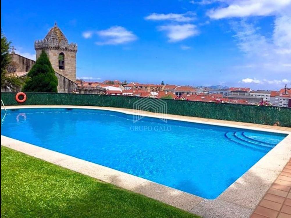Estudio Impresionantes Vistas Con Terraza Y Piscina Baiona Εξωτερικό φωτογραφία