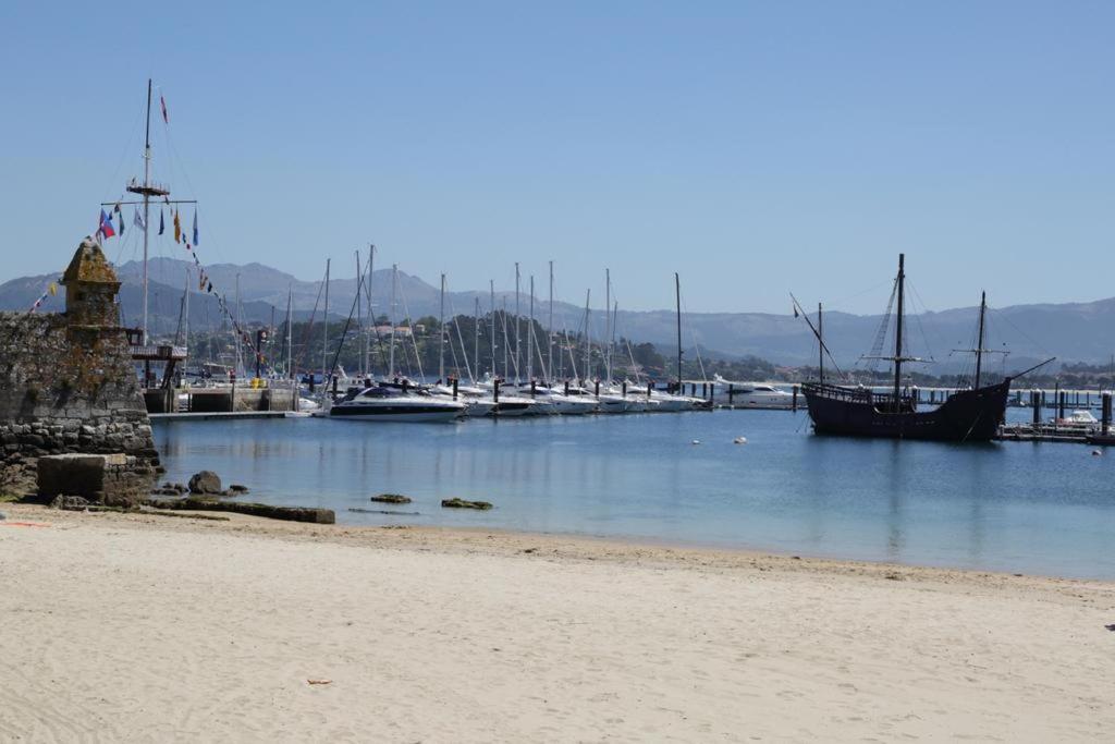 Estudio Impresionantes Vistas Con Terraza Y Piscina Baiona Εξωτερικό φωτογραφία