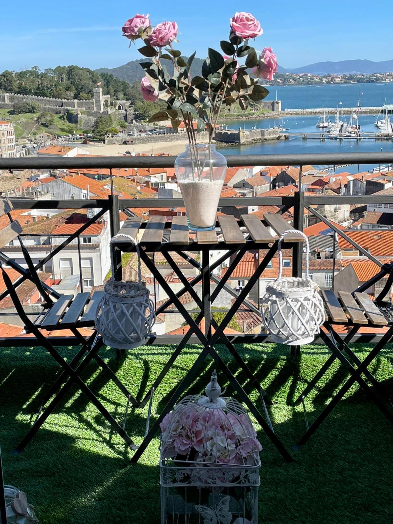 Estudio Impresionantes Vistas Con Terraza Y Piscina Baiona Εξωτερικό φωτογραφία