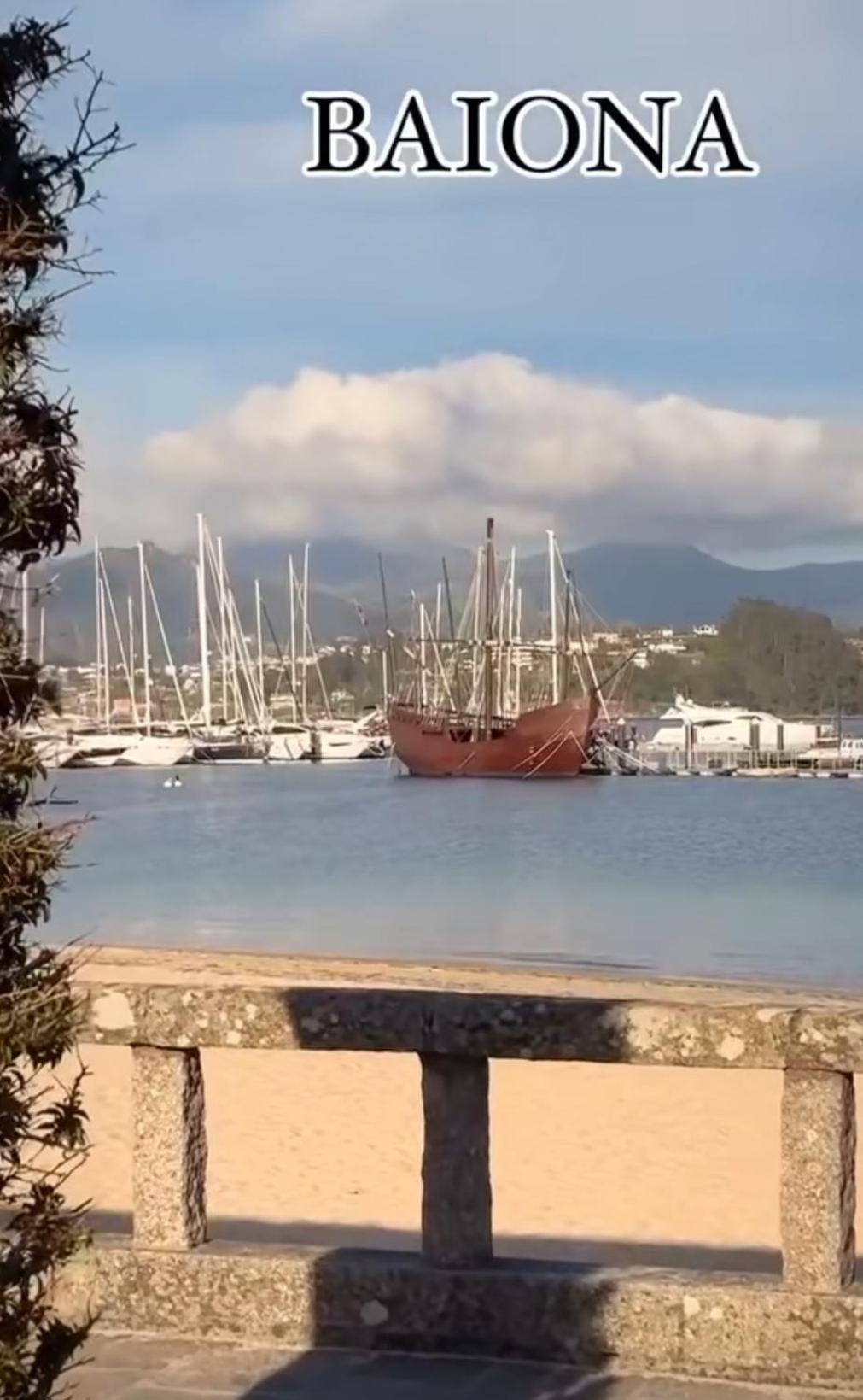 Estudio Impresionantes Vistas Con Terraza Y Piscina Baiona Εξωτερικό φωτογραφία